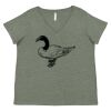 Curvy Collection Women's Fine Jersey V-Neck Tee Thumbnail