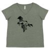 Curvy Collection Women's Fine Jersey V-Neck Tee Thumbnail