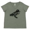 Curvy Collection Women's Fine Jersey V-Neck Tee Thumbnail