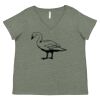 Curvy Collection Women's Fine Jersey V-Neck Tee Thumbnail