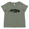 Curvy Collection Women's Fine Jersey V-Neck Tee Thumbnail