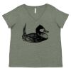 Curvy Collection Women's Fine Jersey V-Neck Tee Thumbnail