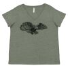 Curvy Collection Women's Fine Jersey V-Neck Tee Thumbnail