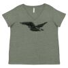Curvy Collection Women's Fine Jersey V-Neck Tee Thumbnail