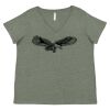 Curvy Collection Women's Fine Jersey V-Neck Tee Thumbnail