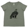 Curvy Collection Women's Fine Jersey V-Neck Tee Thumbnail