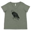 Curvy Collection Women's Fine Jersey V-Neck Tee Thumbnail