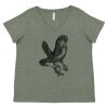 Curvy Collection Women's Fine Jersey V-Neck Tee Thumbnail