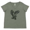 Curvy Collection Women's Fine Jersey V-Neck Tee Thumbnail