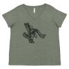 Curvy Collection Women's Fine Jersey V-Neck Tee Thumbnail