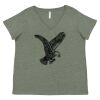 Curvy Collection Women's Fine Jersey V-Neck Tee Thumbnail
