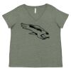 Curvy Collection Women's Fine Jersey V-Neck Tee Thumbnail