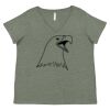 Curvy Collection Women's Fine Jersey V-Neck Tee Thumbnail