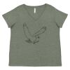 Curvy Collection Women's Fine Jersey V-Neck Tee Thumbnail