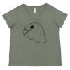 Curvy Collection Women's Fine Jersey V-Neck Tee Thumbnail
