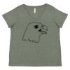 Curvy Collection Women's Fine Jersey V-Neck Tee Thumbnail