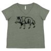 Curvy Collection Women's Fine Jersey V-Neck Tee Thumbnail