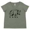 Curvy Collection Women's Fine Jersey V-Neck Tee Thumbnail