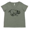 Curvy Collection Women's Fine Jersey V-Neck Tee Thumbnail
