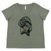 Curvy Collection Women's Fine Jersey V-Neck Tee Thumbnail