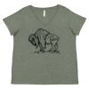 Curvy Collection Women's Fine Jersey V-Neck Tee Thumbnail