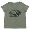Curvy Collection Women's Fine Jersey V-Neck Tee Thumbnail