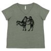 Curvy Collection Women's Fine Jersey V-Neck Tee Thumbnail