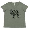 Curvy Collection Women's Fine Jersey V-Neck Tee Thumbnail
