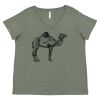 Curvy Collection Women's Fine Jersey V-Neck Tee Thumbnail