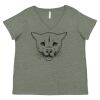 Curvy Collection Women's Fine Jersey V-Neck Tee Thumbnail