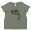 Curvy Collection Women's Fine Jersey V-Neck Tee Thumbnail
