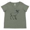 Curvy Collection Women's Fine Jersey V-Neck Tee Thumbnail