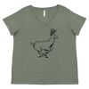 Curvy Collection Women's Fine Jersey V-Neck Tee Thumbnail