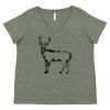 Curvy Collection Women's Fine Jersey V-Neck Tee Thumbnail