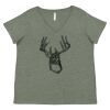 Curvy Collection Women's Fine Jersey V-Neck Tee Thumbnail