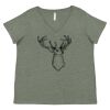 Curvy Collection Women's Fine Jersey V-Neck Tee Thumbnail
