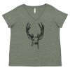 Curvy Collection Women's Fine Jersey V-Neck Tee Thumbnail