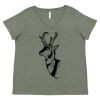 Curvy Collection Women's Fine Jersey V-Neck Tee Thumbnail