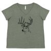 Curvy Collection Women's Fine Jersey V-Neck Tee Thumbnail