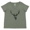 Curvy Collection Women's Fine Jersey V-Neck Tee Thumbnail