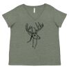 Curvy Collection Women's Fine Jersey V-Neck Tee Thumbnail
