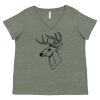 Curvy Collection Women's Fine Jersey V-Neck Tee Thumbnail
