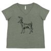 Curvy Collection Women's Fine Jersey V-Neck Tee Thumbnail
