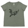 Curvy Collection Women's Fine Jersey V-Neck Tee Thumbnail