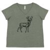 Curvy Collection Women's Fine Jersey V-Neck Tee Thumbnail