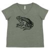 Curvy Collection Women's Fine Jersey V-Neck Tee Thumbnail