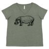 Curvy Collection Women's Fine Jersey V-Neck Tee Thumbnail