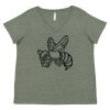 Curvy Collection Women's Fine Jersey V-Neck Tee Thumbnail