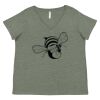Curvy Collection Women's Fine Jersey V-Neck Tee Thumbnail