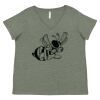 Curvy Collection Women's Fine Jersey V-Neck Tee Thumbnail
